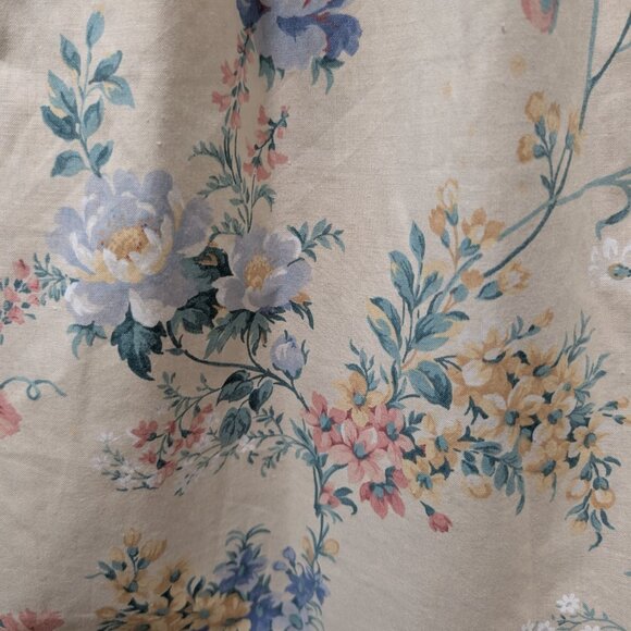 Vintage Phoebe Petites Womens Sz M? Floral Smocked Bow Puff Sleeve Cottage Dress - Picture 9 of 10